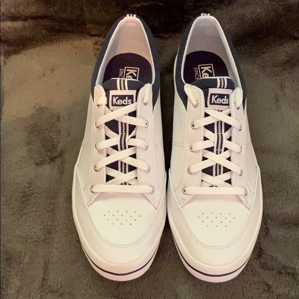 Keds White Leather Tennis Shoes